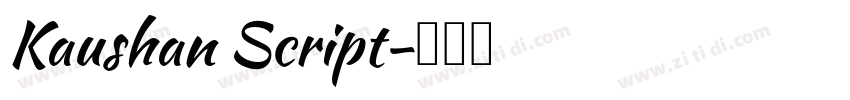 Kaushan Script字体转换